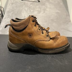 Vintage Ariat Ankle Boots Womens 6.5 B Kitlie Lace Up Leather Work Boots